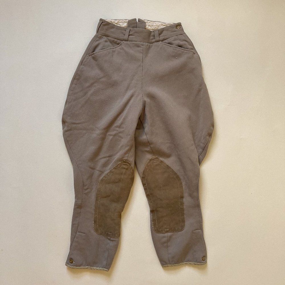 40s Vintage Tan Jodphurs Riding Pants Millers wool